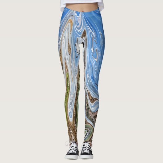 Abstrakte Landschaft | Beste Kunst Leggings (Vorderseite)