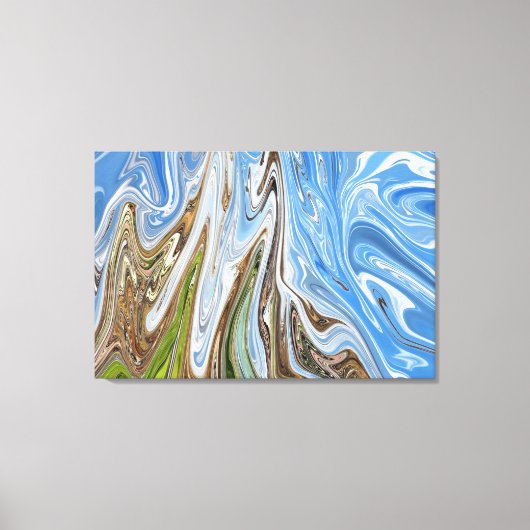 Abstrakte Landschaft | Beste Kunst Leinwanddruck (Vorderseite)