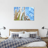 Abstrakte Landschaft | Beste Kunst Leinwanddruck (Insitu (Schlafzimmer))