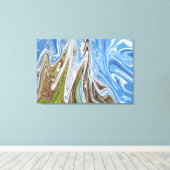 Abstrakte Landschaft | Beste Kunst Leinwanddruck (Insitu (Holzboden))