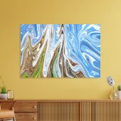 Abstrakte Landschaft | Beste Kunst Leinwanddruck (Insitu (Wohnzimmer))
