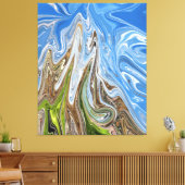 Abstrakte Landschaft | Beste Kunst Leinwanddruck (Insitu (Wohnzimmer))