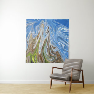 Abstrakte Landschaft Beste Kunst Wandteppich