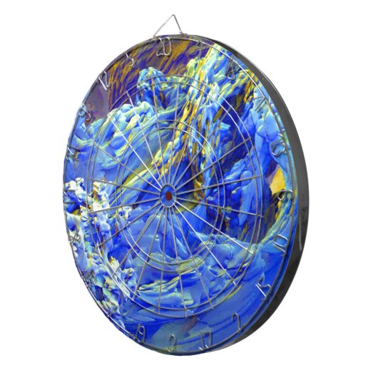 Abstrakte Landschaft Dartscheibe (Vorderseite rechts)