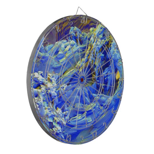 Abstrakte Landschaft Dartscheibe (Vorderseite Links)