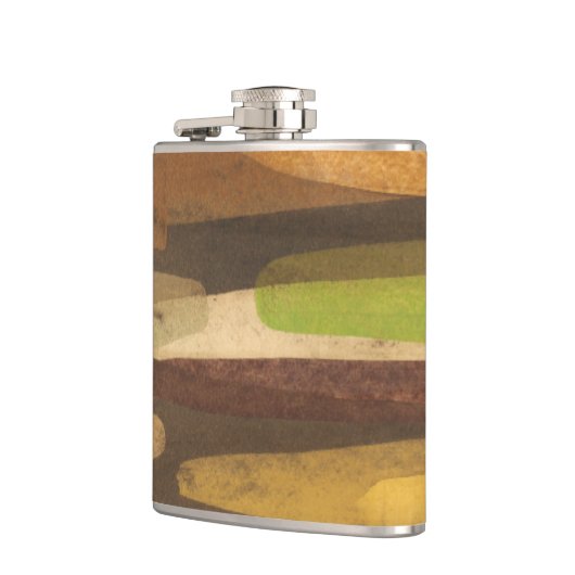 Abstrakte Landschaft der Erde Flachmann (Links)