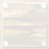 Abstrakte Landschaft der Erde Glasuntersetzer (Rückseite)