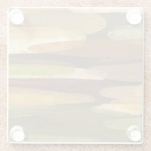 Abstrakte Landschaft der Erde Glasuntersetzer (Rückseite)