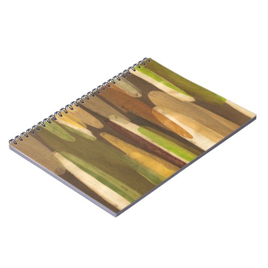 Abstrakte Landschaft der Erde Notizblock (Linke Seite)