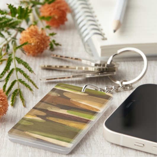 Abstrakte Landschaft der Erde Schlüsselanhänger (Vorderseite rechts)