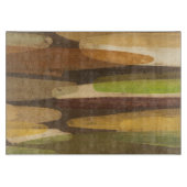 Abstrakte Landschaft der Erde Schneidebrett (Vorderseite)