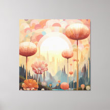 Abstrakte Landschaft der kubistischen Botanischen 