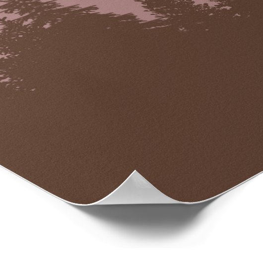 Abstrakte Landschaft der modernen Erde mit Tone Poster (Ecke)