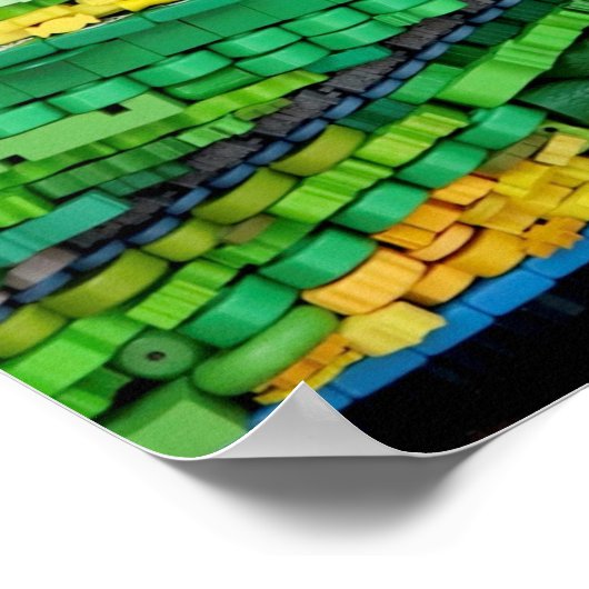 Abstrakte Landschaft des Brettspiels Poster (Ecke)