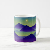 Abstrakte Landschaft Fallen Star 23 Kaffeetasse (VorderseiteRechts)