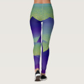 Abstrakte Landschaft Fallen Star 23 Leggings (Rückseite)