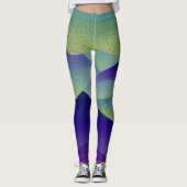 Abstrakte Landschaft Fallen Star 23 Leggings (Vorderseite)