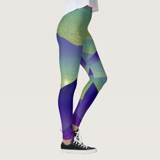 Abstrakte Landschaft Fallen Star 23 Leggings (Rechts)