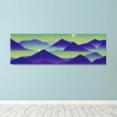 Abstrakte Landschaft Fallen Star 23 Leinwanddruck (Insitu (Holzboden))