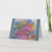 Abstrakte Landschaft - Figuren in farbenprächtigem Karte (Vorderseite)