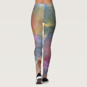 Abstrakte Landschaft - Figuren in farbenprächtigem Leggings (Rückseite)