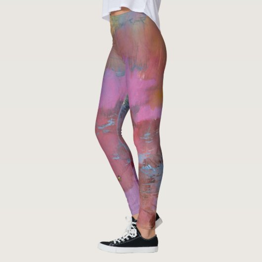 Abstrakte Landschaft - Figuren in farbenprächtigem Leggings (Links)
