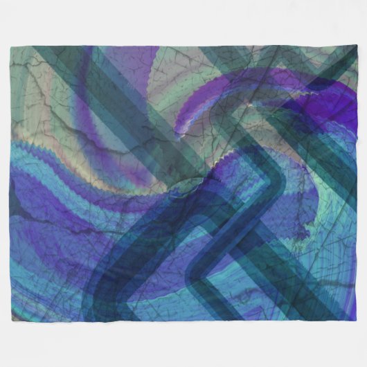 Abstrakte Landschaft Fleecedecke (Vorderseite (Horizontal))