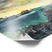 Abstrakte Landschaft Fotodruck (Ecke)