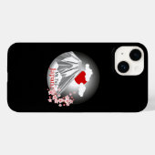 Abstrakte Landschaft Fuji Case-Mate iPhone Hülle (Rückseite (Horizontal))