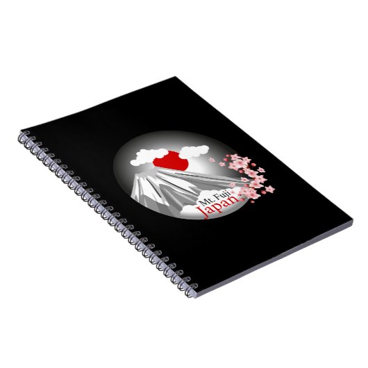 Abstrakte Landschaft Fuji Notizblock (Rechte Seite)