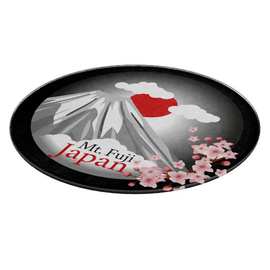 Abstrakte Landschaft Fuji Schneidebrett (Ecke)