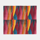 Abstrakte Landschaft in Fleecedecke (Vorderseite (Horizontal))