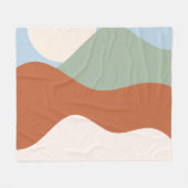 Abstrakte Landschaft Kunst, Dichtung und Musik Fleecedecke (Vorderseite (Horizontal))