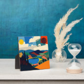 Abstrakte Landschaft Kunst, Dichtung und Musik Fotoplatte (InSitu)