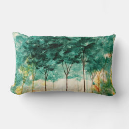 Abstrakte Landschaft Kunst, Dichtung und Musik Lendenkissen