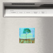 Abstrakte Landschaft Kunst, Dichtung und Musik Magnet (In Situ (Geschirrspüler))