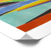 Abstrakte Landschaft Kunst, Dichtung und Musik Poster (Ecke)