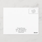 Abstrakte Landschaft Kunst, Dichtung und Musik Postkarte (Rückseite)