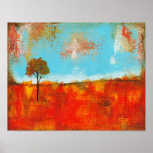 Abstrakte Landschaft Landschaftsbild Kunst Malerei Poster