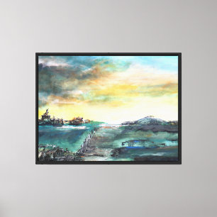 Abstrakte Landschaft Leinwanddruck