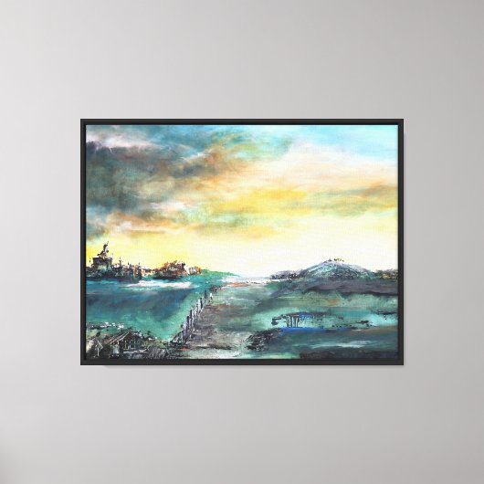 Abstrakte Landschaft Leinwanddruck (Vorderseite)