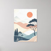 abstrakte Landschaft Leinwanddruck (Vorderseite)