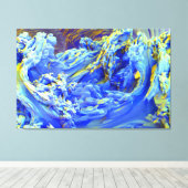 Abstrakte Landschaft Leinwanddruck (Insitu (Holzboden))