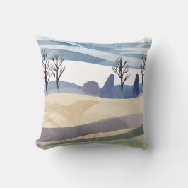 Abstrakte Landschaft Minimalistischer Stil Kissen