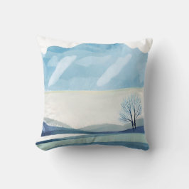 Abstrakte Landschaft Minimalistischer Stil Kissen