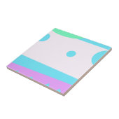 Abstrakte Landschaft mit 3 Mondketten Fliese (Seite)