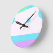 Abstrakte Landschaft mit 3 Mondmauer-Uhr Runde Wanduhr (Winkel)