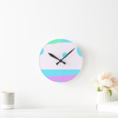 Abstrakte Landschaft mit 3 Mondmauer-Uhr Runde Wanduhr (Zuhause)