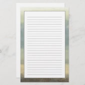 Abstrakte Landschaft mit bewölktem Himmel Briefpapier (Vorne/Hinten)