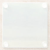 Abstrakte Landschaft mit bewölktem Himmel Glasuntersetzer (Rückseite)